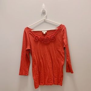Coral blouse | LOFT